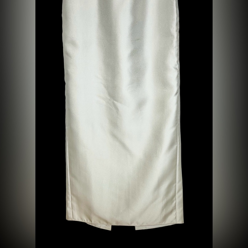 ALFRED SUNG D856 Maxi Dress in Ivory - Picture 10 of 14